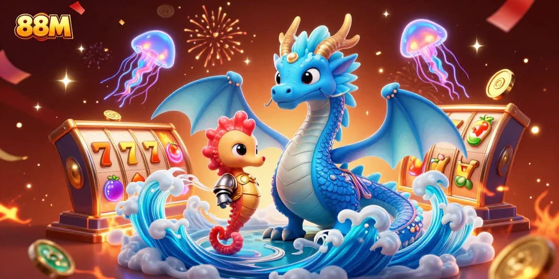Experience thrilling gameplay at 88M with rich casino visuals and vibrant elements.