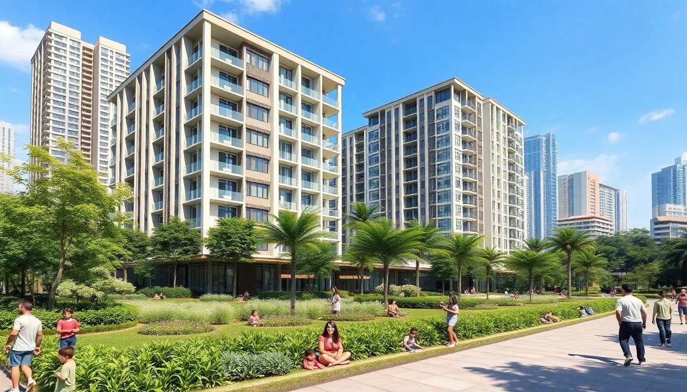 Discover the vibrant lifestyle of Tampines EC with its modern design and lush surroundings.