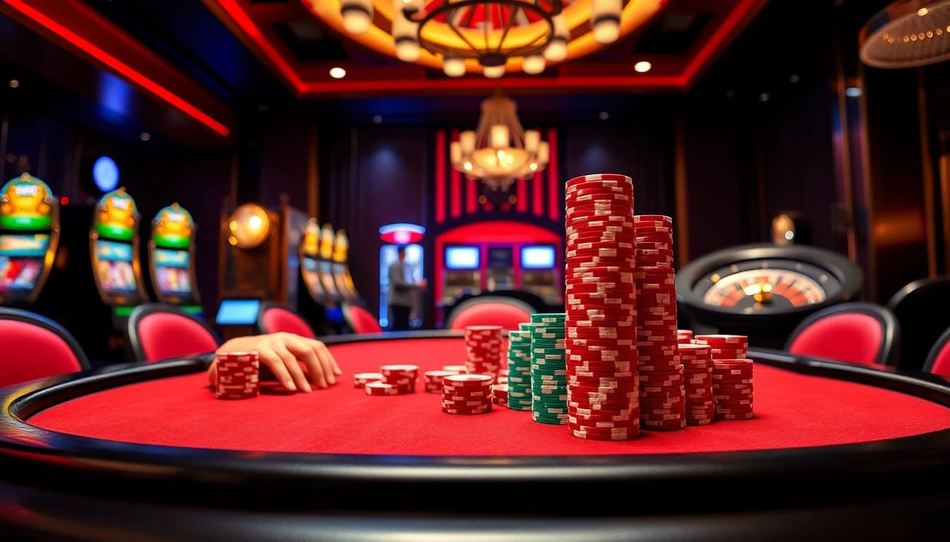 Experience high-stakes excitement at TR88's vibrant casino tables.