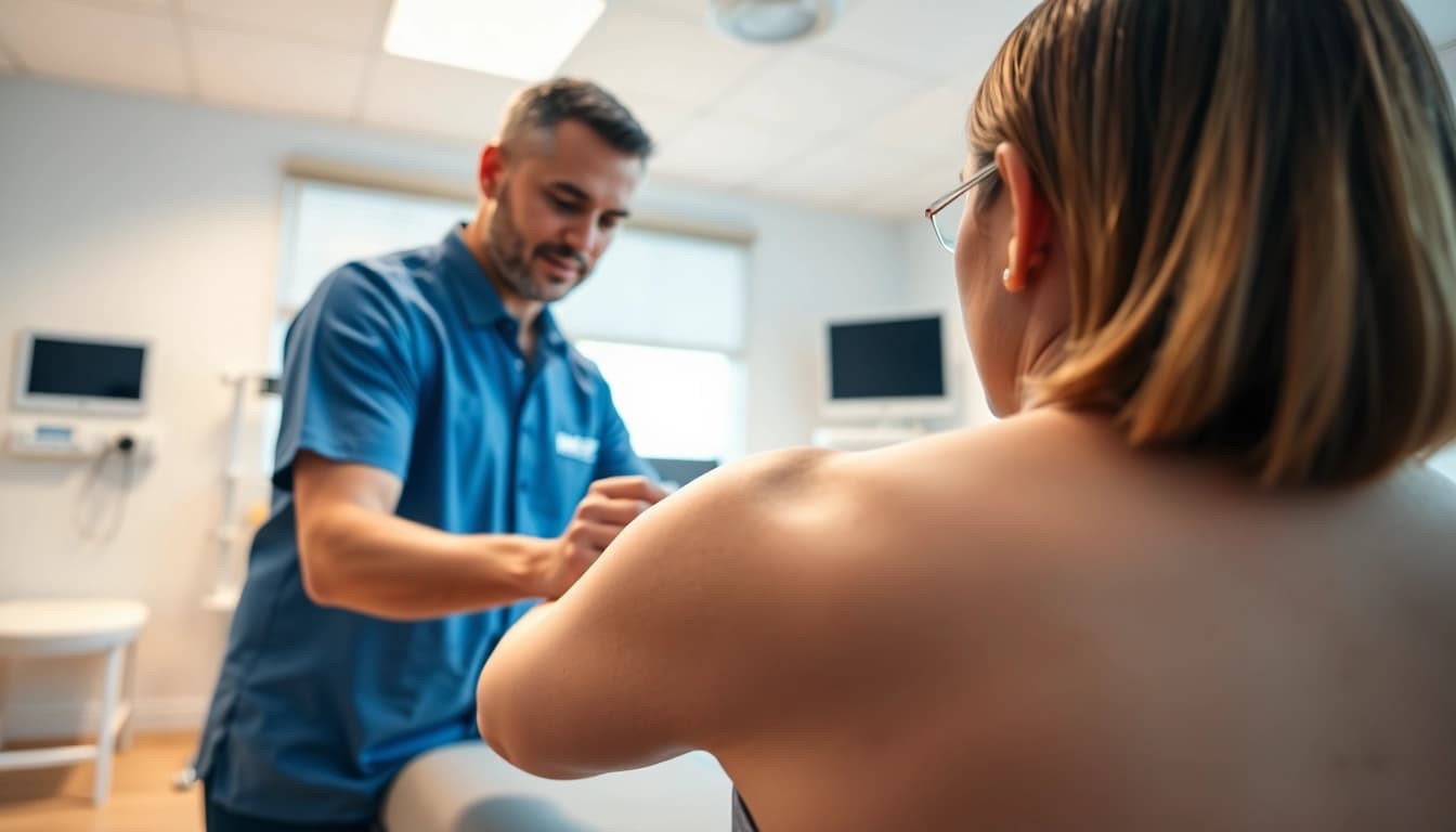 North Edmonton physiotherapy session focusing on patient care and rehabilitation.