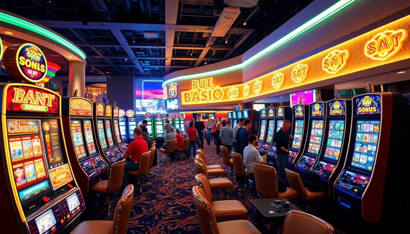 Menangkan permainan di istana777 bet dengan mesin slot berwarna-warni yang menggembirakan.