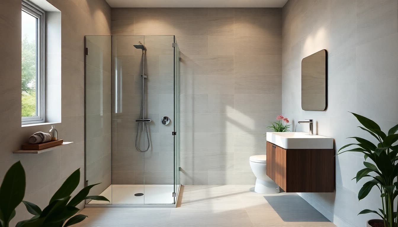 Sonni sanitär GmbH innovative bathroom design with modern fixtures and elegant aesthetics.