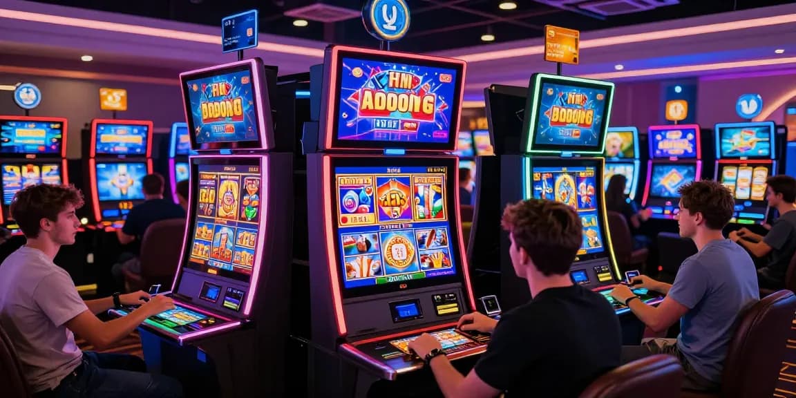 TheGBHouse.co.uk highlights vibrant online credit card casinos, showcasing diverse players enjoying exciting games and bonuses.