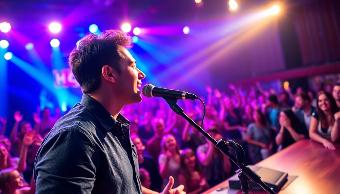 Capture the energy of a live performance featuring the MV88 microphone.