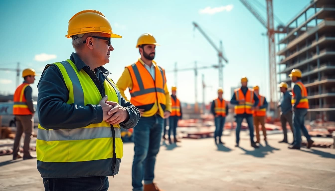 Enhancing construction site safety practices through hands-on training and teamwork.