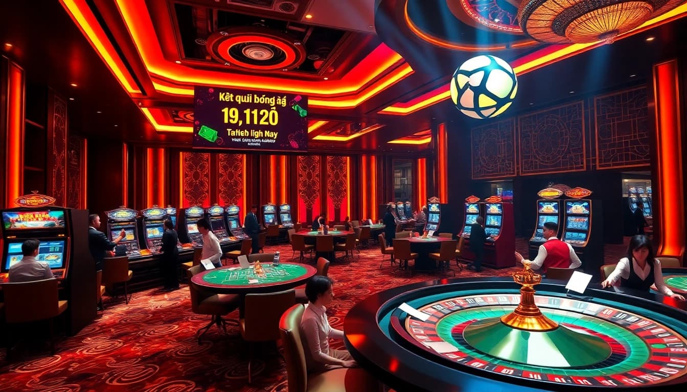 Experience the thrilling kết quả bóng đá hôm nay alongside vibrant casino gaming action.