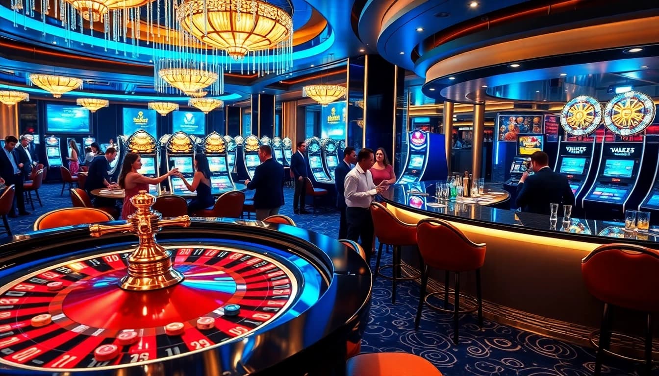 Experience the excitement of go8 casino with roulette and vibrant gaming action.