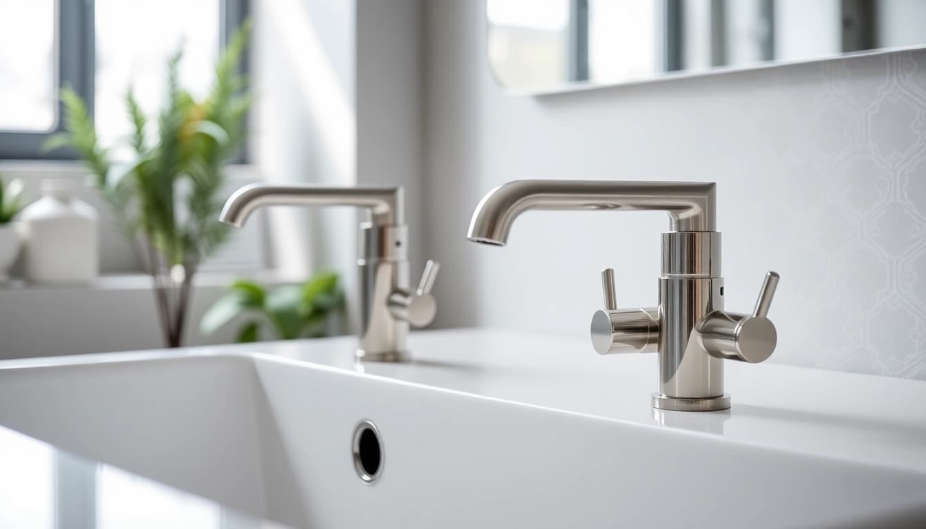 Die innovative sonni sanitär Armatur in einem modernen Badezimmer mit eleganten Designs.
