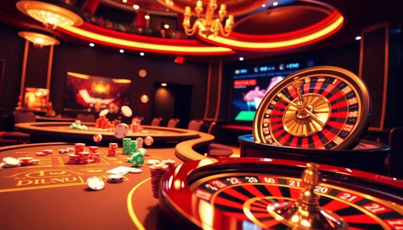 Vivez des jeux palpitants dans un casino en ligne avec des tables virtuelles dynamiques et des visuels de jeu riches.