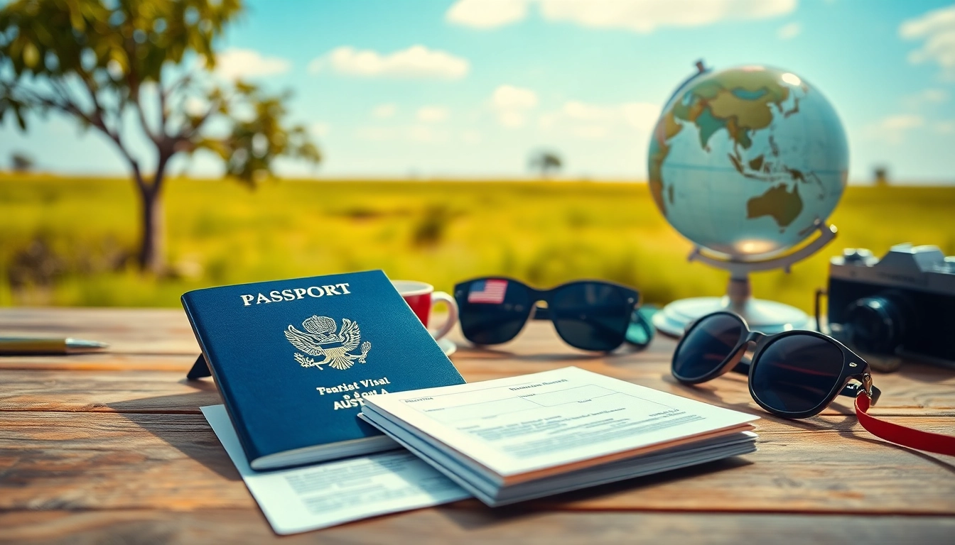 Guide to obtaining a tourist visa USA from Australia with essential travel documents.