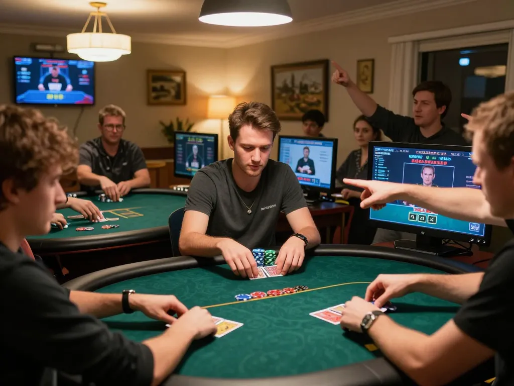 Player engaging in strategic online poker gameplay on SC88 platform, with chips and cards visible.