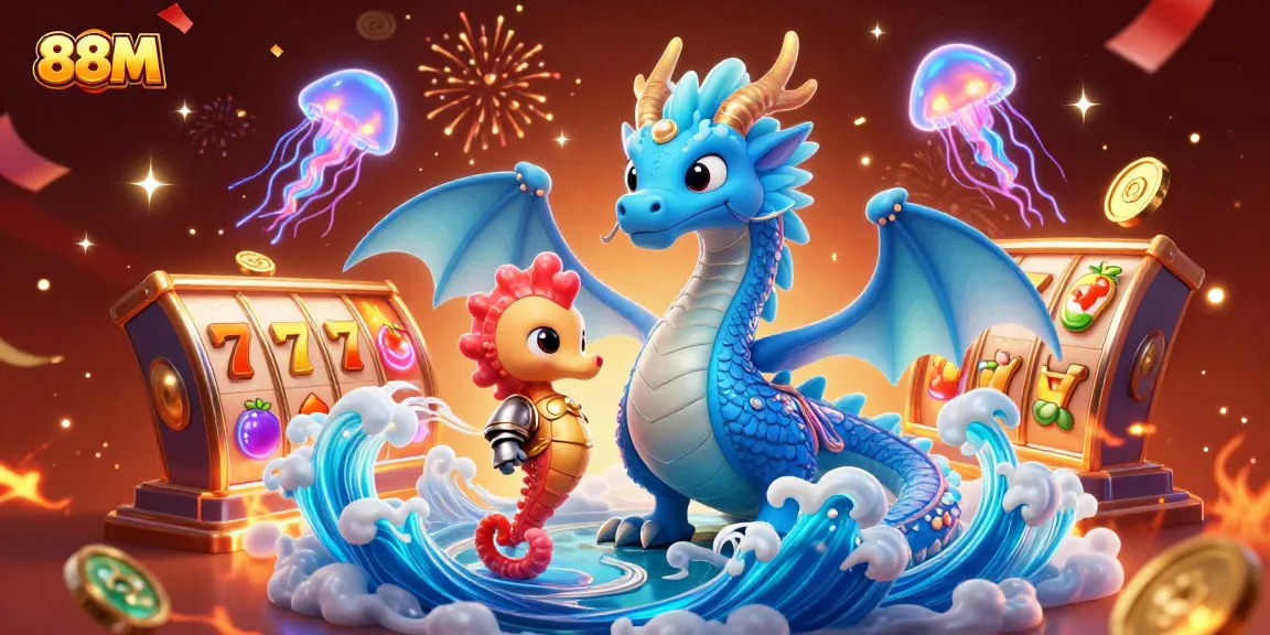 Experience thrilling gameplay at 88M with rich casino visuals and vibrant elements.