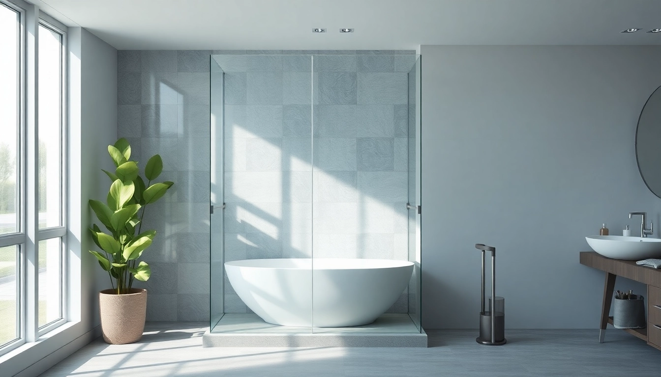 Installer une paroi de douche sirhona dans une salle de bains moderne, avec des éléments élégants.