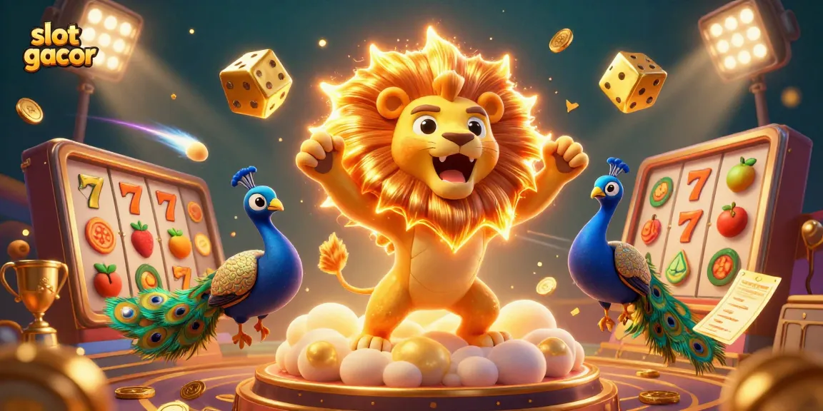 Spin the reels and win big with slot gacor's vibrant casino scene, showcasing lucky symbols and dynamic energy.