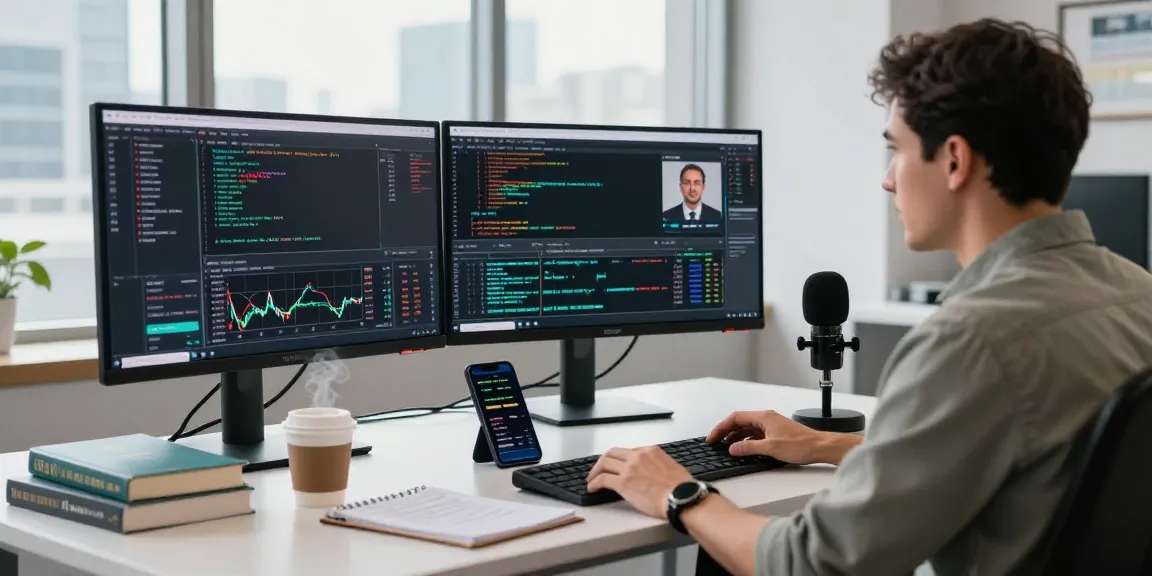 Real-time forex API analysis scene showcasing a skilled analyst's setup focused on US corn futures API integration.