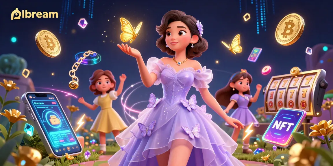 Experience winning spins with phdream's enchanting casino scene featuring slots and cryptocurrencies.