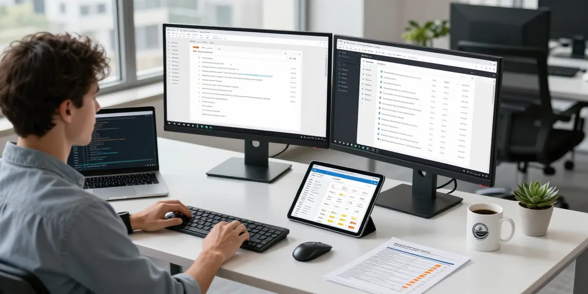 Detect PDF fraud with advanced technology in a modern workspace, showcasing verification tools and analytical insights.