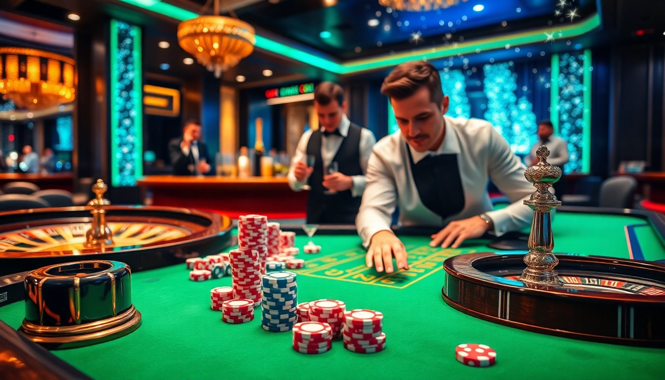 Capturing the excitement of gambling at the 789f best casino table with vibrant chips and roulette wheel.