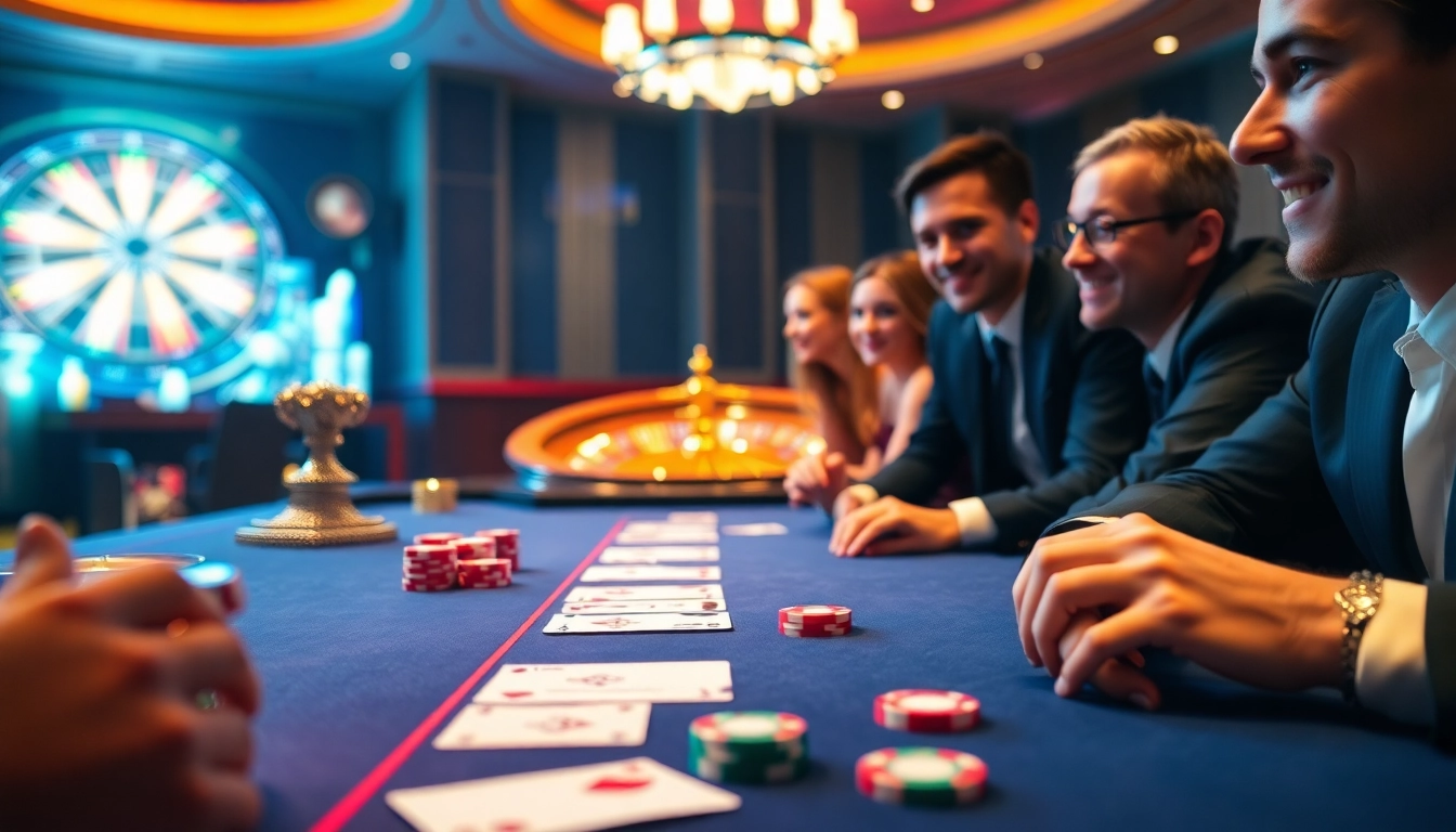 Players engaging with the PS 99 casino table, eagerly placing their bets.