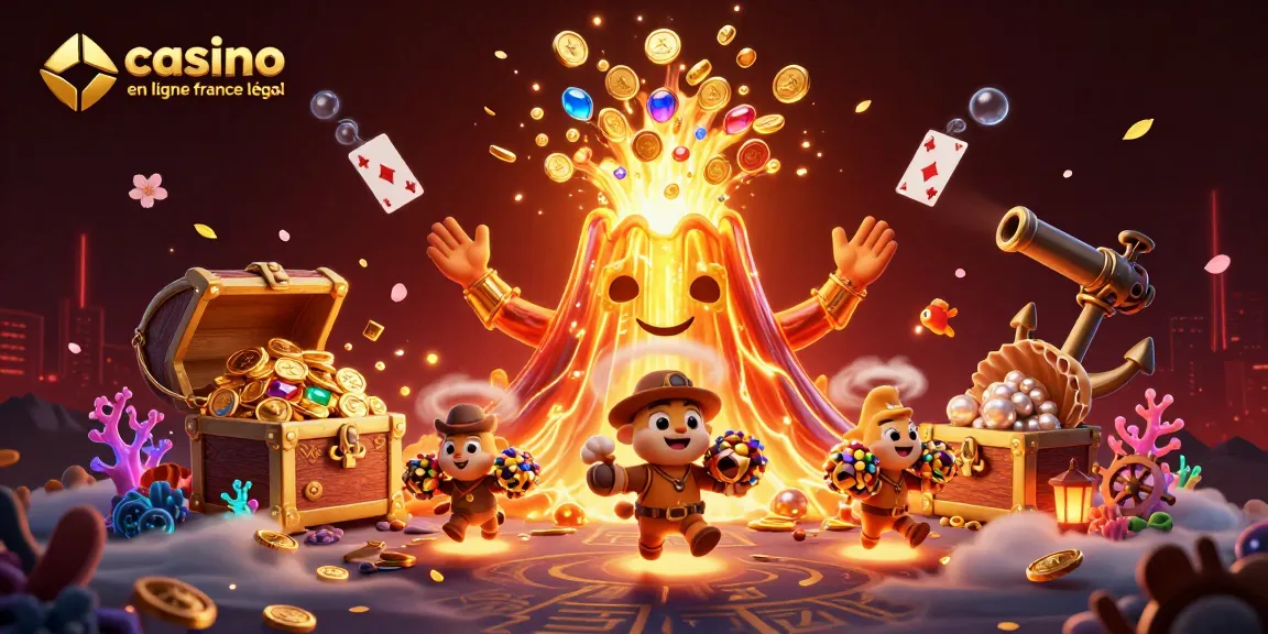 Jouer sur un casino en ligne France légal avec des trésors d'or et des jeux captivants.