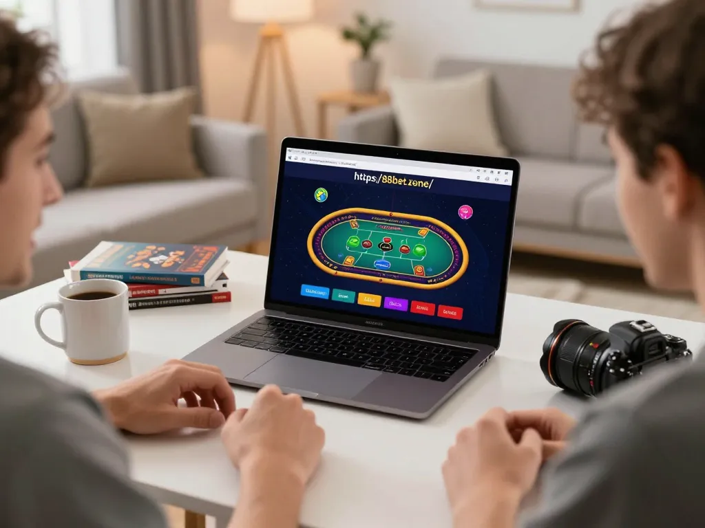 Engaged player enjoying online gaming experience at https://88bet.zone/, showcasing intense gameplay moments.
