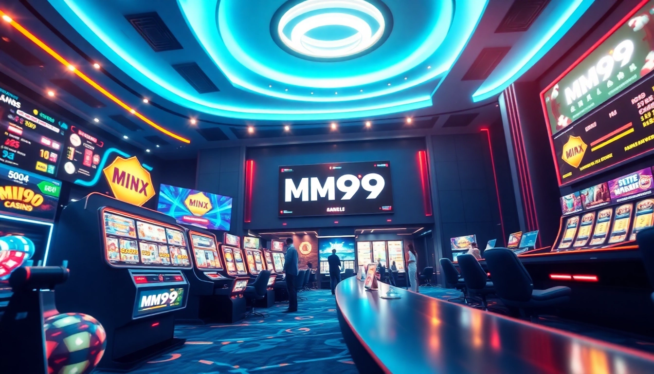 MM99 online betting platform showcasing vibrant casino games and sports betting options.