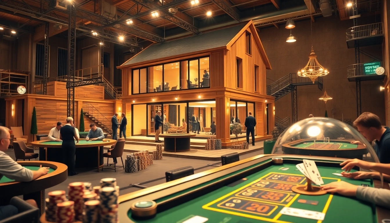 Engage in house extension construction while exploring thrilling casino gaming dynamics.