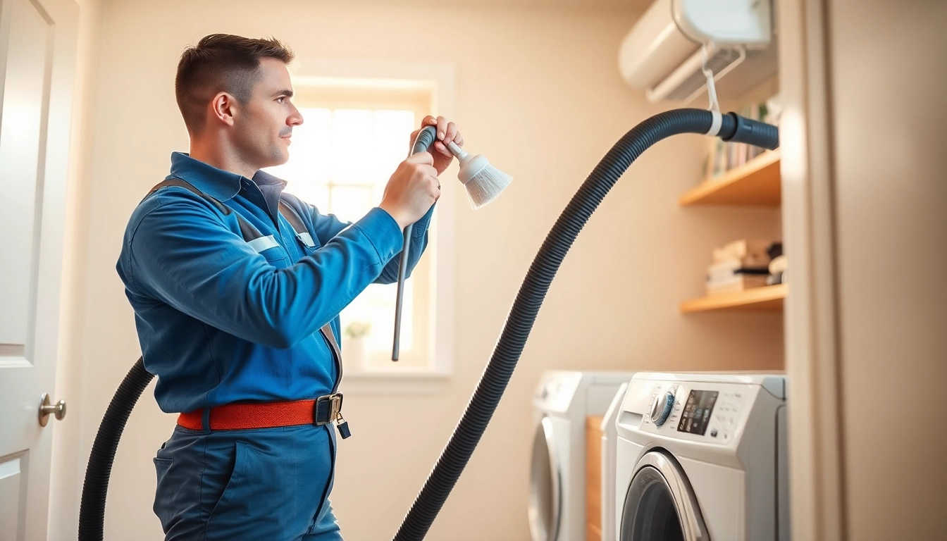 Efficient Dryer Vent Cleaning by a certified technician, ensuring safe airflow and improved appliance performance.