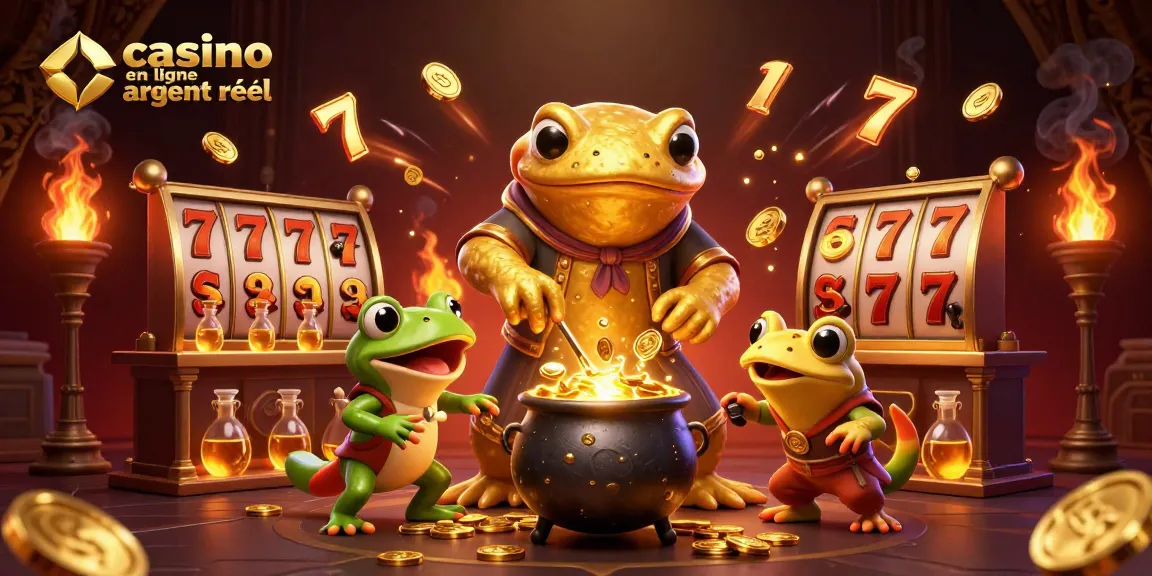 Jouez à des jeux passionnants sur un casino en ligne argent réel avec des personnages colorés et des pièces d'or.