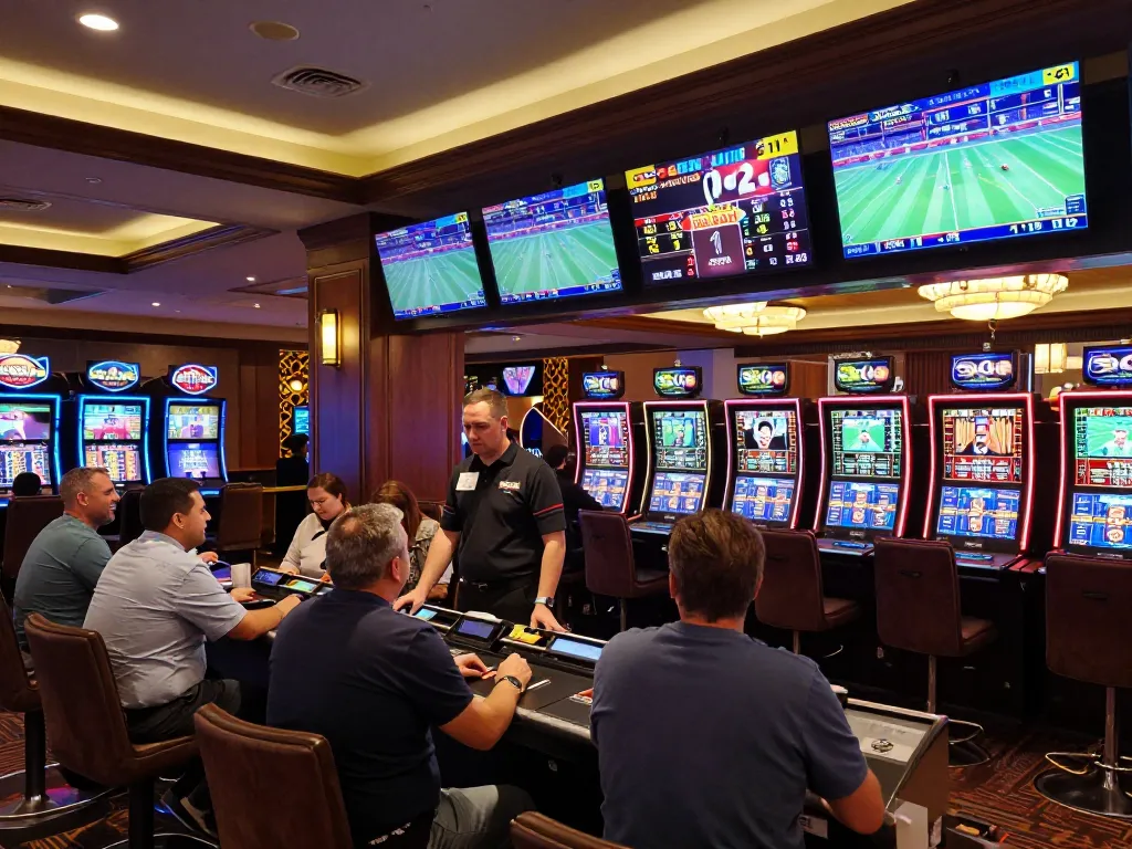 xibetgame showcases an exciting sports betting atmosphere with bettors eager to place wagers on live events