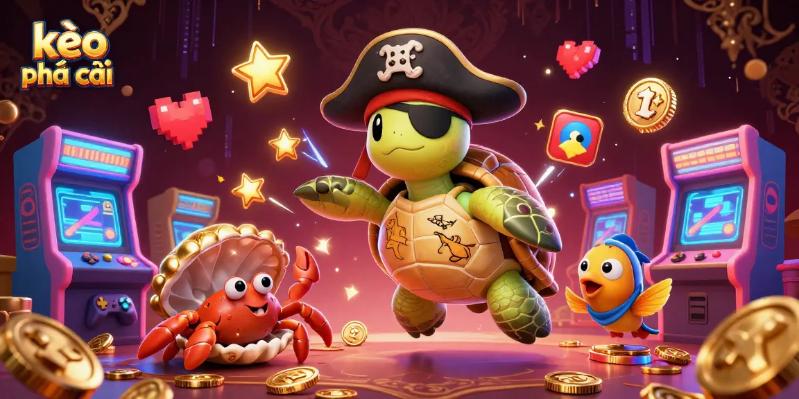 Engage with kèo nhà cái through a vibrant underwater casino adventure featuring animated characters with treasure.