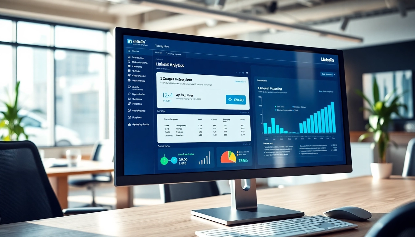 Visualizing linkedin scraper pricing with data analytics in an engaging office environment