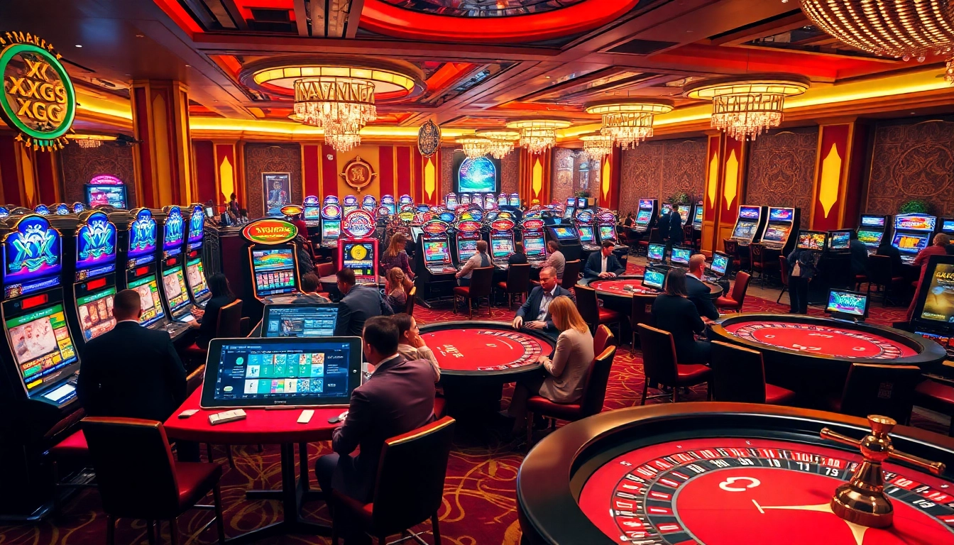 Players enjoying various games at the XXGG online casino, experiencing excitement and strategy.