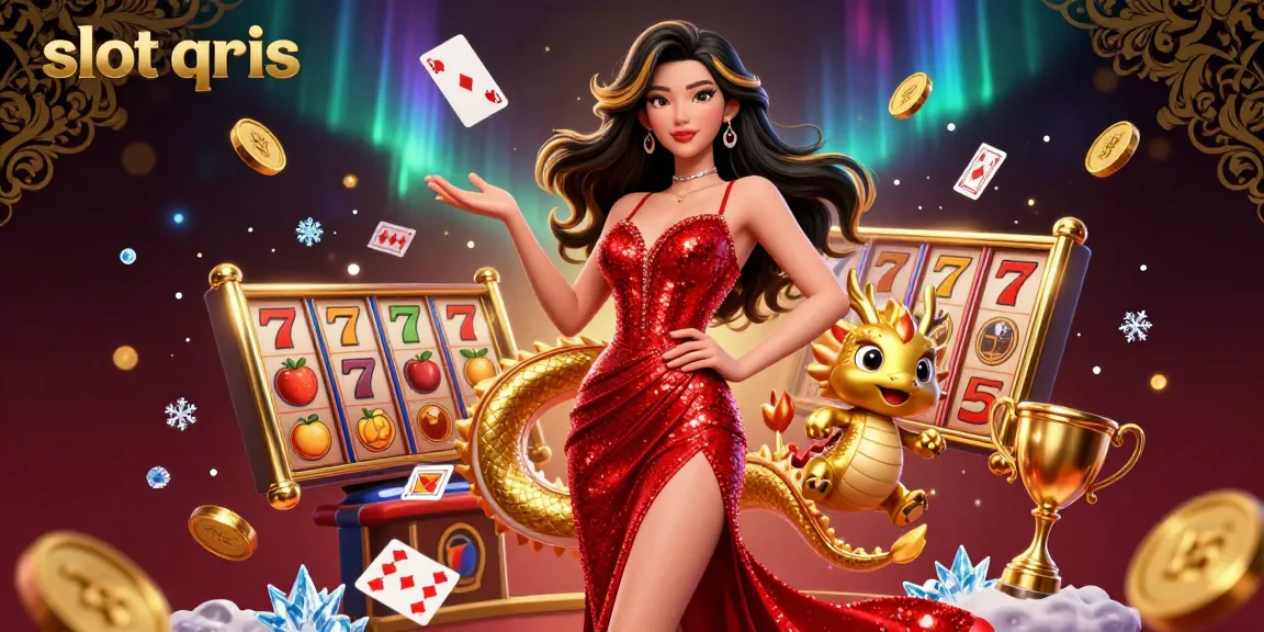 Experience the exciting slot qris with captivating gameplay and stunning visuals of a 3D casino illustration.