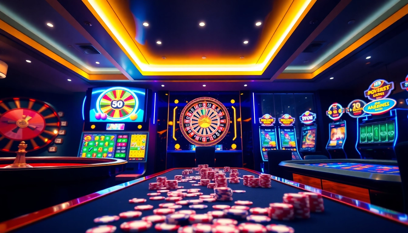 Engaging gaming action at Situs naga169 online casino with sleek roulette and vibrant slot machines.