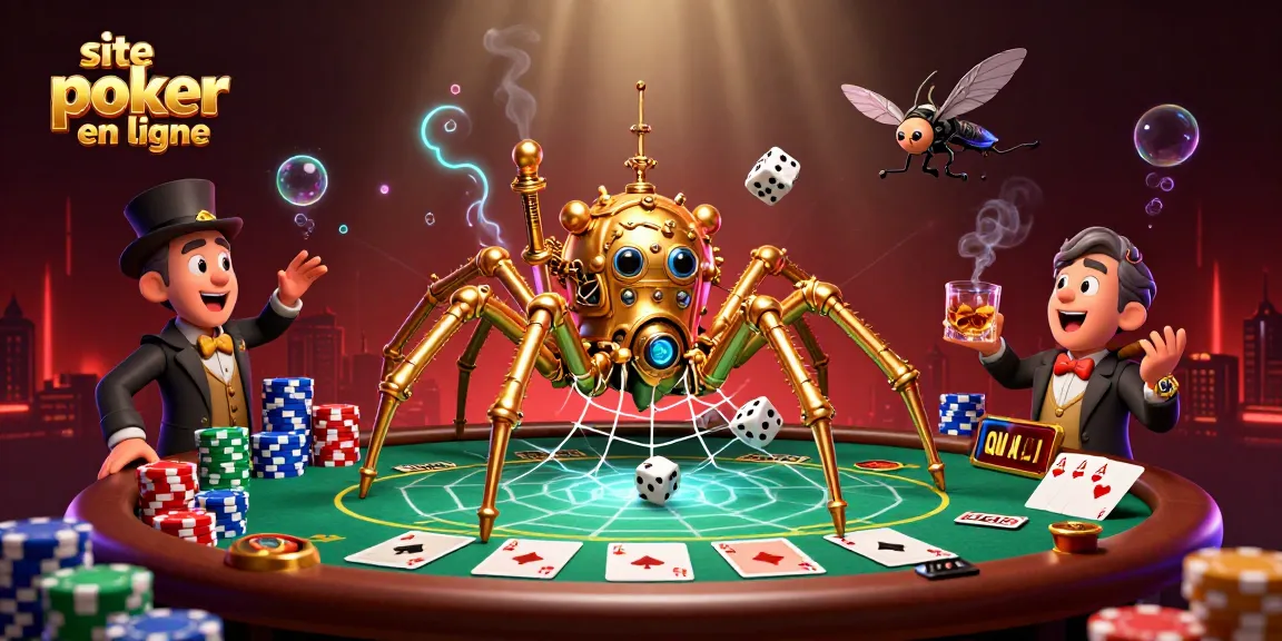 Jouez au poker en ligne sur le site de poker en ligne avec des personnages captivants et des éléments dynamiques.