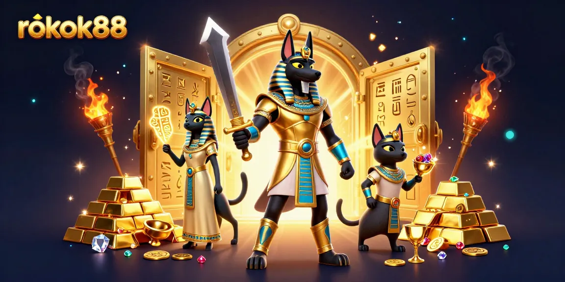 Experience thrilling gameplay with rokok88 in a vibrant, dynamic casino scene.