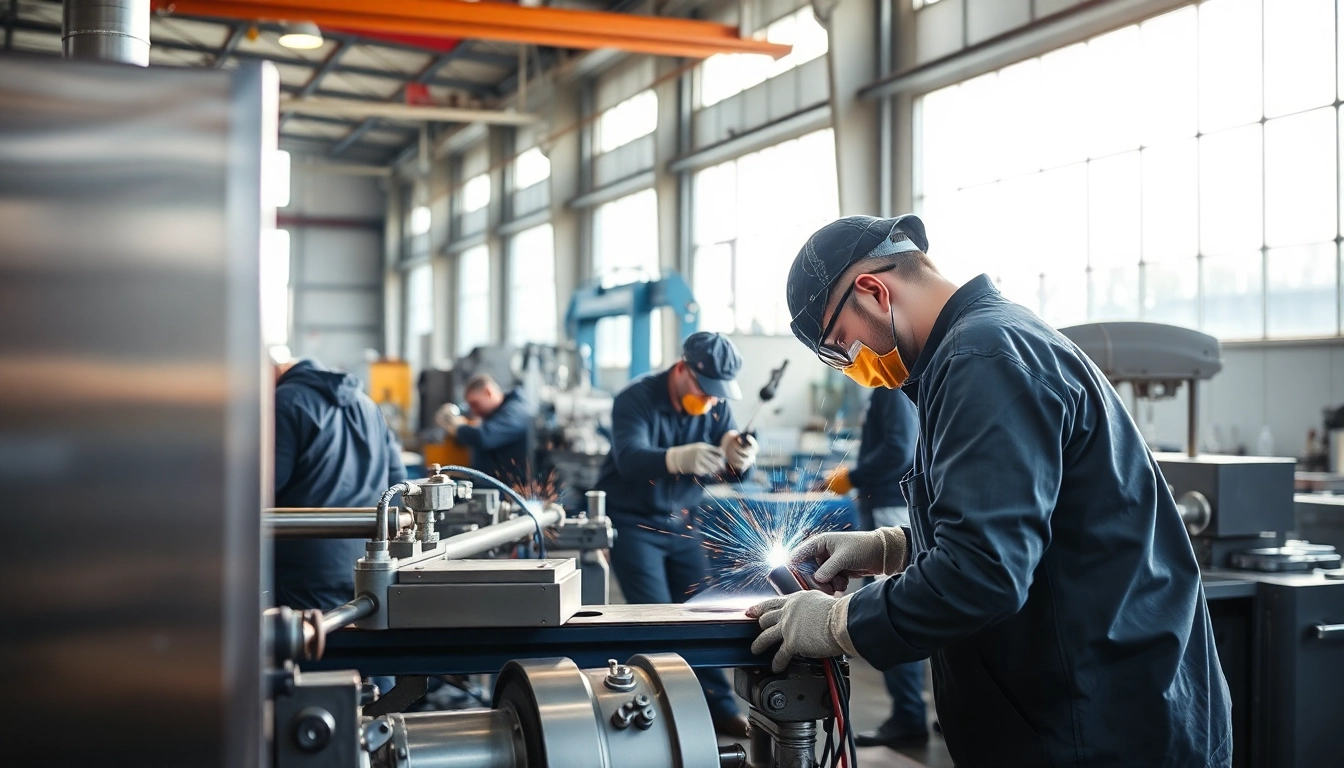 Efficient metal manufacturer Edmonton showcasing skilled workers in action, highlighting precision and technology.
