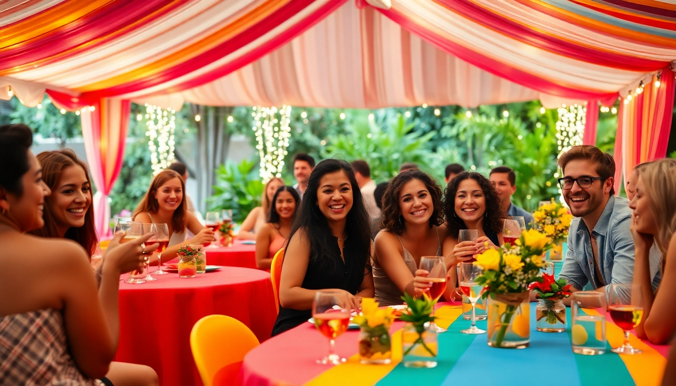 Creating unforgettable memories with Party Rentals Near Me at a lively outdoor gathering.