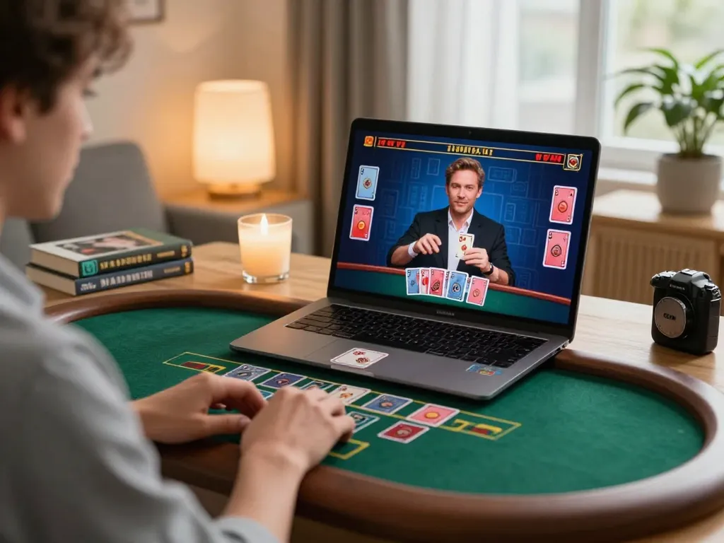 Player using the 789club online casino platform for a thrilling live blackjack game.