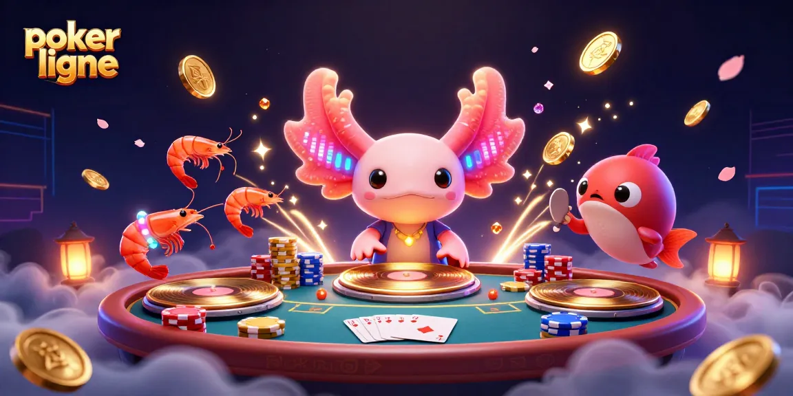 Jouez au poker en ligne avec nos personnages colorés dans une atmosphère dynamique et festive.