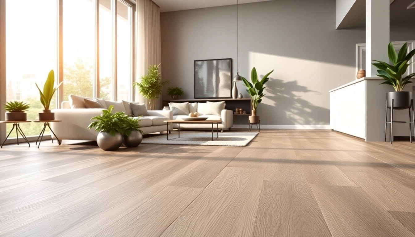 View stylish grey oak LVP flooring Chicago enhancing a modern living room ambiance.