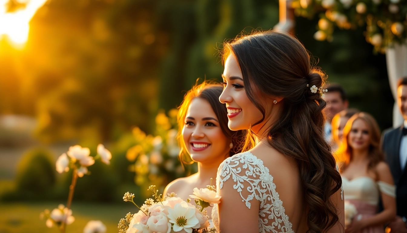 Wedding photographer capturing a couple's intimate moments during a sunset ceremony.