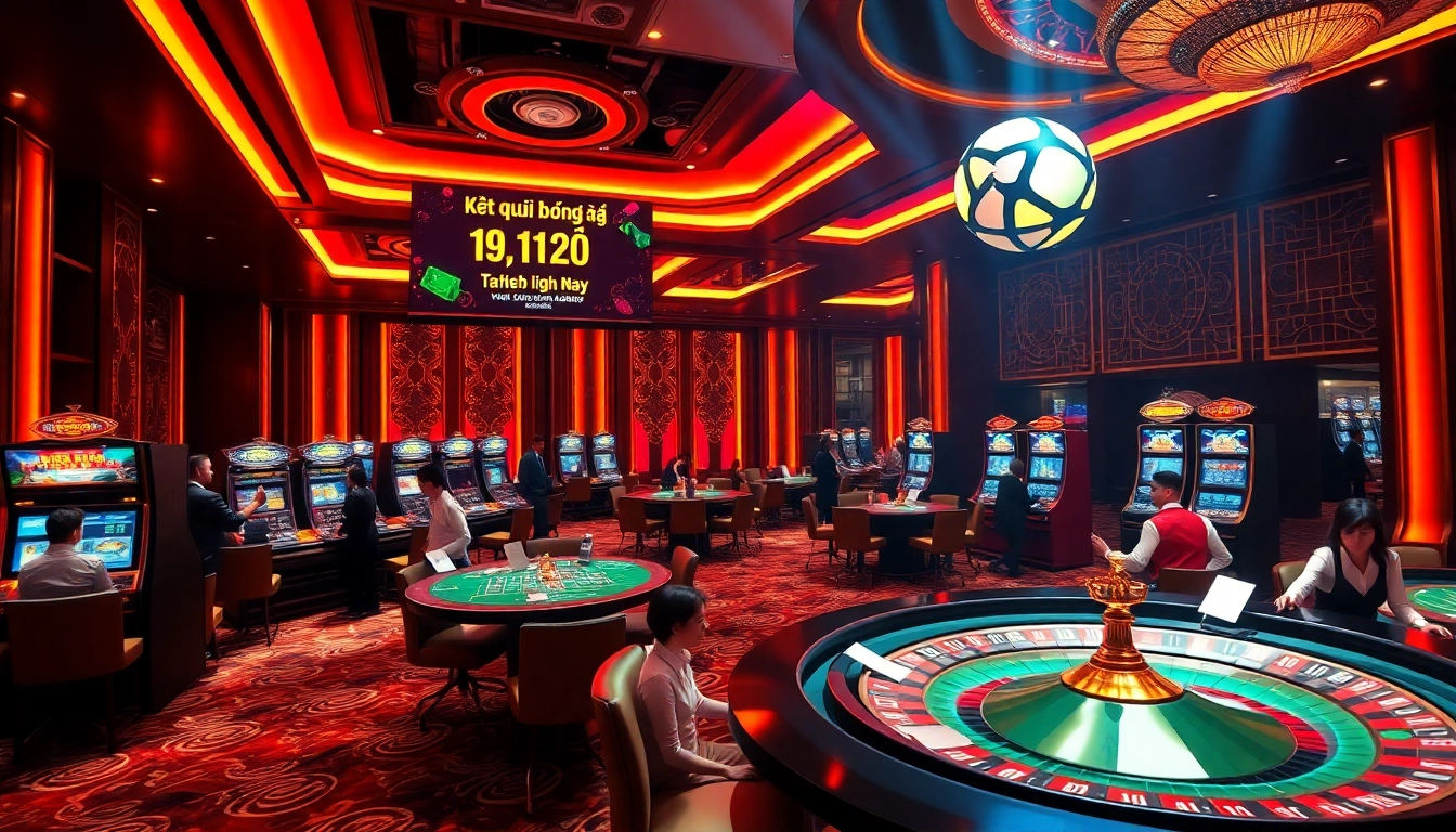 Experience the thrilling kết quả bóng đá hôm nay alongside vibrant casino gaming action.