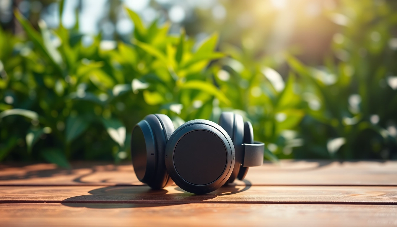 Engaging image of Bone X2 Bone Conduction Headphones set against a lush backdrop, showcasing their design.
