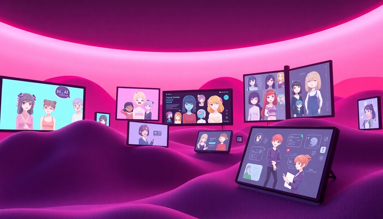 Explore captivating NSFW AI character interfaces in a digital landscape