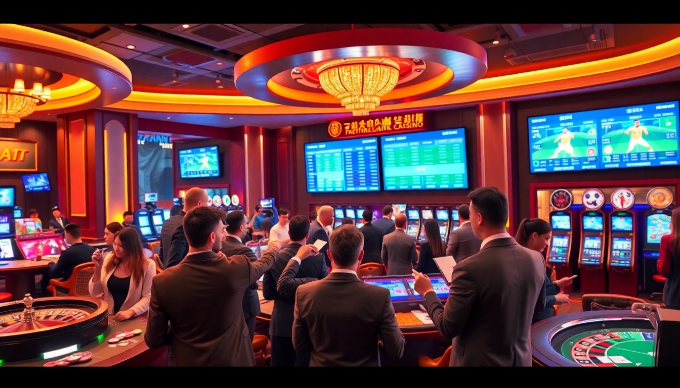 Experience the thrill of แทงบอลโลก at an elegant sports betting casino, where excitement meets luxury.