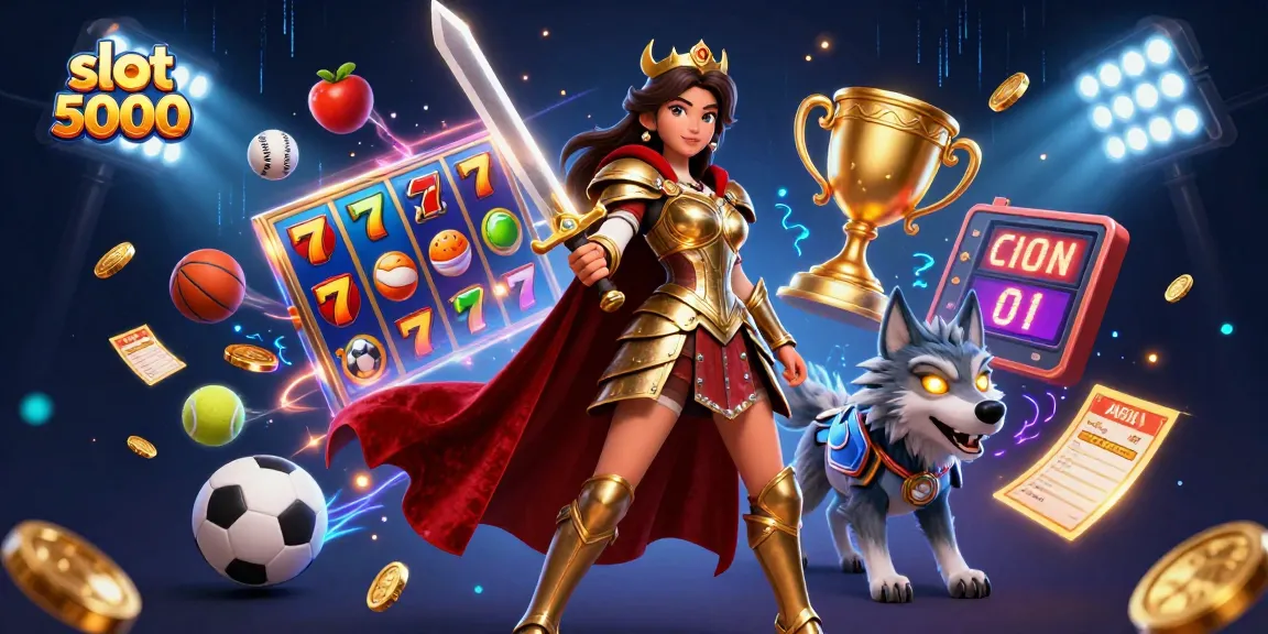 Play the thrilling slot 5000 with an exciting jackpot counter and vibrant game features.
