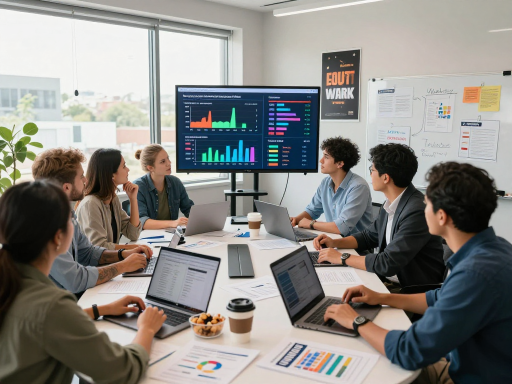 Dynamic political campaign team using data insights from opposition research firm to maximize outreach.