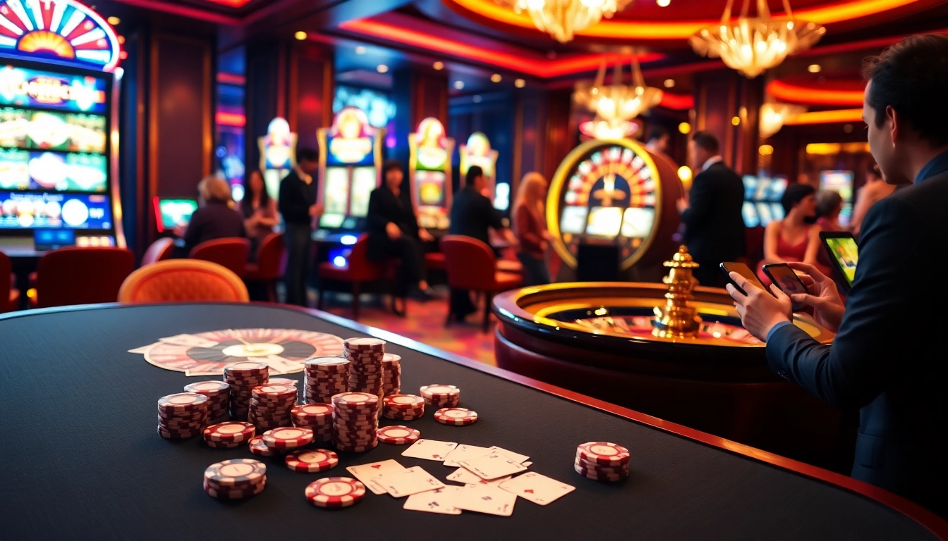 Engage in thrilling games at RR99 casino with vibrant poker chips and stunning roulette.